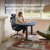 Desktronic HomePro Elektrisch höhenverstellbarer Schreibtisch 120x60cm Blau/Blau mit Memory-Funktion, Anti-Kollisions Technologie, USB-A und USB-C-Ladeanschlüssen Bild 2