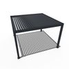 Weide Deluxe Plus | Pergola Voll Aluminium freistehend | 4 x 4 M | Lamellendach anthrazit Bild 3