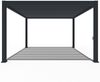 Weide Deluxe Plus | Pergola Voll Aluminium freistehend | 4 x 4 M | Lamellendach anthrazit Bild 2
