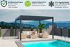 Weide Deluxe Plus | Pergola Voll Aluminium freistehend | 4 x 4 M | Lamellendach anthrazit Bild 5