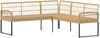 vidaXL Gartensofa-set mit Kissen 2 pcs Natur Poly Rattan Stahl 42026821 Bild 5