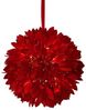 Online-Fuchs Fensterdekoration Blätterball mit LED-Lichterkette - Herbst, Winter, Weihnachten Deko, zum aufhängen - 6-Stunden Timer - Farben: Rot, Gold, Silber Bild 3