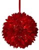Online-Fuchs Fensterdekoration Blätterball mit LED-Lichterkette - Herbst, Winter, Weihnachten Deko, zum aufhängen - 6-Stunden Timer - Farben: Rot, Gold, Silber Bild 2