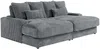 Vente-unique - CALAZO Sofa Samt Grau - B 170 cm x H 85 cm x L 232 cm Bild 3