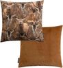 MAGMA Kissenhülle Buck Hirsche Fellimitat Rückseite einfarbig - ca. 45 x 45 cm Bild 3