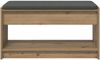 vidaXL Flurbank mit Kissen mit Regal Artisan-Eiche 83 x 38 x 45 cm 891583 Bild 5