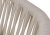 Aluminium-Gartenstuhl HWC-P90, Loungestuhl Sessel Outdoor, Seilgeflecht Rope Stoff/Textil (180g/m²) ~ creme Bild 5