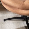 Bronx71 Sessel mit Hocker Palma Leinen drehbar kupfer Bild 5