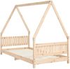 vidaXL Kinderbett 90x190 cm Massivholz Kiefer 834507 Bild 3