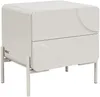 Vente-unique - ZELINARO Bedside table Holz, Platte Beige - B 40 cm x H 50 cm x L 50 cm Bild 2