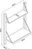Wandregal Tingvoll 85x65x25 cm Bambus [en. casa] Bild 3