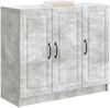 vidaXL Sideboard Betongrau 89 x 34,5 x 77 cm Holzwerkstoff 895798 Bild 3
