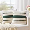 Agger Kissenbezug 2er-Set Boho-Zierkissenbezüge 45x45 cm, Rustikale Retro-Kissenhüllen, (2 Stück), für Wohnzimmer, Schlafzimmer, Couch, Bett, Sofa & Sessel Bild 2