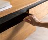 Fernsehtisch Stonegrace Akazie Natur Schiefer 200 cm 4 Schübe Designer Lowboard Bild 5