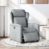 vidaXL Relaxsessel Elektrisch Hellgrau Stoff 3303114 Bild 2