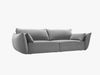 Micadoni Sofa Kaelle 3-Sitzer Samt Bluvel Grau Bild 2