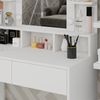 Schminktisch Taylor Weiß 80 cm mit LED Beleuchtung und Hocker Vicco Bild 5