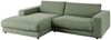 KAWOLA Sofa MADELINE Ecksofa Cord olivgrün Longchair links 85 x 190 x 270 cm Bild 2