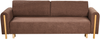Schlafsofa 3-Sitzer KVAM Bouclé Braun mit Stauraum Bild 4