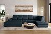 99rooms Toscana Wohnlandschaft Velours VOGUE Dunkelblau Links Bild 2