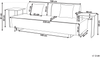 3-Sitzer-Sofa mit Beistelltischen braun SOKNA Bild 2