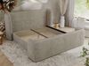 Polsterbett mit Lattenrost, Doppelbett für Schlafzimmer, Gepolstertes Kopfteil - EMORA CLASSIC DUO - 160 x 200 cm - Beige Struktur Bild 3
