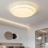 POPOLIC Deckenleuchte LED-Deckenleuchte, 3 Farben, dimmbar, runde LED-Aufbauleuchte, mit Fernbedienung, Kristallrand-Deckenleuchte Bild 2