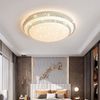 POPOLIC Deckenleuchte LED-Deckenleuchte, 3 Farben, dimmbar, runde LED-Aufbauleuchte, mit Fernbedienung, Kristallrand-Deckenleuchte Bild 4