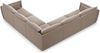 Micadoni Ecksofa Kaelle 7-Sitzer Samt Cappuccino Bild 3