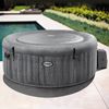Intex 'Pure SPA Bubble GreyWood XXL Deluxe' Whirlpool, Ø 216x71 cm, bis zu sechs Personen, grau Bild 3