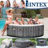 Intex 'Pure SPA Bubble GreyWood XXL Deluxe' Whirlpool, Ø 216x71 cm, bis zu sechs Personen, grau Bild 2