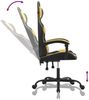 vidaXL Gaming-Stuhl Drehbar Schwarz und Golden Kunstleder, Drehbar [349569] Bild 3