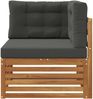 vidaXL Outdoor Ecksofa Massivholz Akazie Natur 900570 Bild 3
