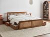 Bett mit 4 Schubladen Kiefernholz OLENDON 160x200 cm Braun Bild 3