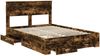 vidaXL Bettrahmen Geräucherte Eiche 140 x 200 cm Holzwerkstoff 3409991 Bild 5
