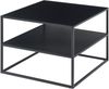 Couchtisch Solund mit Ablage 60x60x45 cm Schwarz, matt [en. casa] Bild 2