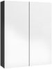 vidaXL Bad-Spiegelschrank 60x15x75 cm MDF Glänzendes Schwarz 331524 Bild 4