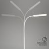 BRILONER - LED Stehlampe mit Touch, dimmbar in Stufen, einstellbar in warmweiß und kaltweiß, Leselampe, Wohnzimmerlampe, Deckenfluter, Standleuchte, Stehleuchte, 20,8 x 20,8 x 183 cm, Weiß Bild 3