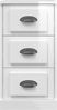 vidaXL Sideboard Hochglanz-Weiß 36x35,5x67,5 cm Holzwerkstoff 816218 Bild 4