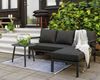 Gartenecksofa Delia von Brafab aus Aluminium und Olefin-Stoff, modern, anthrazit, inkl. Kissen Bild 3