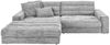 KAWOLA Sofa LANA Ecksofa Cord hellgrau Recamiere links 83 x 205 x 296 cm Bild 3