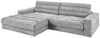 KAWOLA Sofa LANA Ecksofa Cord hellgrau Recamiere links 83 x 205 x 296 cm Bild 4