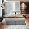 TRADA Boxspringbett ADELE mit Taschenmatratze & Topper 160x200 cm (Set, Bett (zwei Bettkasten) + Matratz + Topper), Elektrische Zahnstangenverstellung per Fernbedienung Bild 3