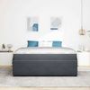 vidaXL Bettrahmen mit Matratze Dunkelgrau 180 x 200 cm Stoff 3398426 Bild 3