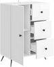 vidaXL Sideboard Hochglanz Weiß 66 x 34,5 x 90 cm Holzwerkstoff 895549 Bild 3