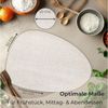 matches21 HOME & HOBBY Platzset Ovales Tischset mit Glasuntersetzer, 6er Set, in Beige meliert, (6-St), Hitzebeständige abwaschbare PVC Platzsets Bild 3