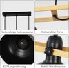 ZMH Hängelampe Vintage Pendelleuchte Esstisch: 3 Flammig E27 Hängeleuchte Holzbalken mit Schwarz Metall Lampenschirm Retro Esszimmerlampe Industrial Esstischlampe für Küche Esszimmer Bild 5