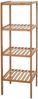 Badregal HWC-B18, Badezimmer Badschrank Standregal, Bambus ~ 110x34x33cm Bild 5