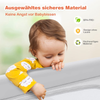 Baby-Laufstall Tragbarer Laufstall mit Sicherheitstoren 120 x 120 x 68 cm Grau Bild 2