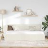 vidaXL Eckbettgestell mit Kopfteil Creme 90 cm x 200 cm Samt 42016314 Bild 3